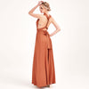 Burnt Orange Infinity Wrap Dresses NZ Bridal Convertible Bridesmaid Dress One Dress Endless possibilities