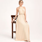 [Final Sale] Champagne Infinity Wrap Maxi Bridesmaid Dress