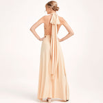 [Final Sale] Champagne Infinity Wrap Maxi Bridesmaid Dress