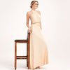 [Final Sale] Champagne Infinity Wrap Maxi Bridesmaid Dress