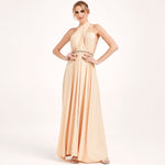 [Final Sale] Champagne Infinity Wrap Maxi Bridesmaid Dress