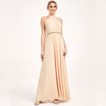 [Final Sale] Champagne Infinity Wrap Maxi Bridesmaid Dress