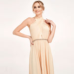 [Final Sale] Champagne Infinity Wrap Maxi Bridesmaid Dress