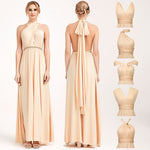 [Final Sale] Champagne Infinity Wrap Maxi Bridesmaid Dress