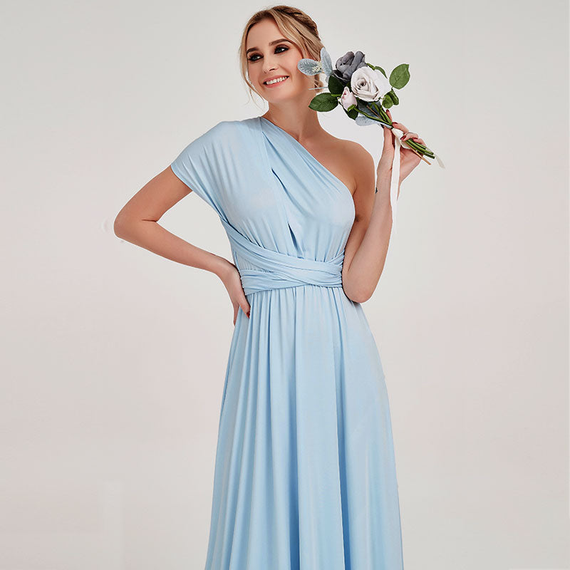 Cornflower Blue Infinity Wrap Convertible Beach Wedding Bridesmaid Dresses