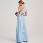 Cornflower Blue Infinity Wrap Convertible Beach Wedding Bridesmaid Dresses