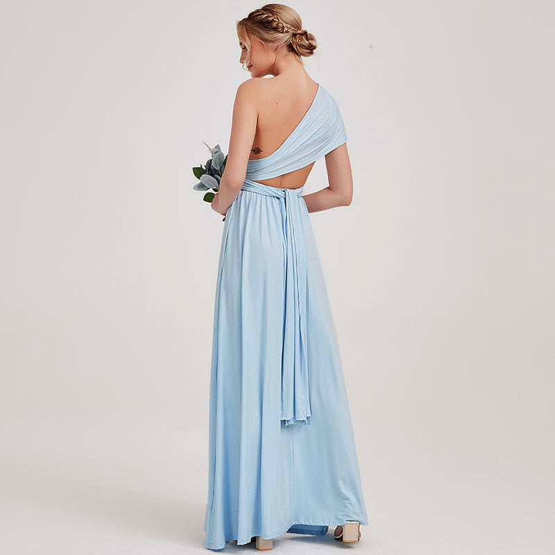 Cornflower Blue Infinity Wrap Convertible Beach Wedding Bridesmaid Dresses