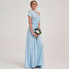 [Final Sale] Cornflower Blue Infinity Wrap Maxi Bridesmaid Dress