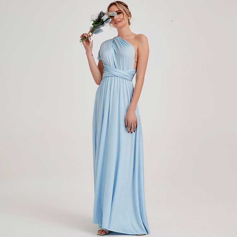 Cornflower Blue Infinity Wrap Convertible Beach Wedding Bridesmaid Dresses