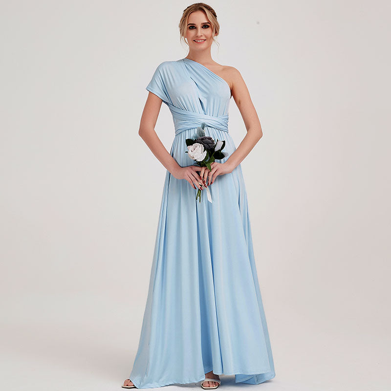 Cornflower Blue Infinity Wrap Convertible Beach Wedding Bridesmaid Dresses