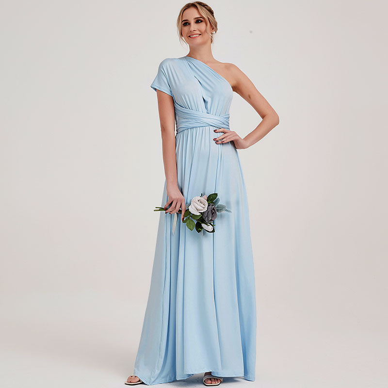 Cornflower Blue Infinity Wrap Dresses NZ Bridal Convertible Bridesmaid Dress One Dress Endless possibilities