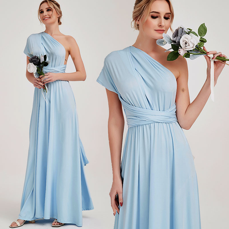 Cornflower Blue Infinity Wrap Dresses NZ Bridal Convertible Bridesmaid Dress One Dress Endless possibilities