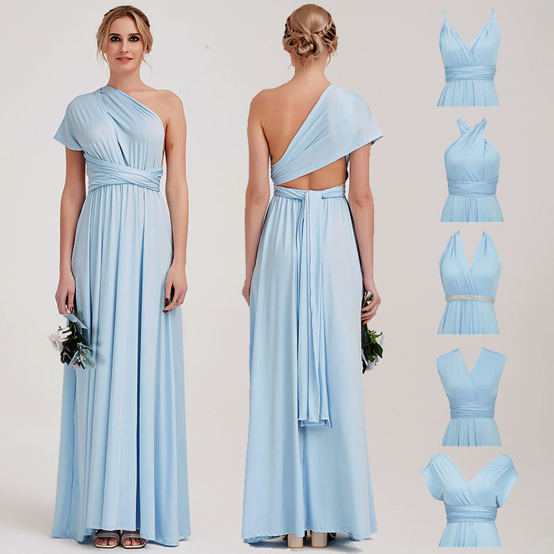 Cornflower Blue Infinity Wrap Dresses NZ Bridal Convertible Bridesmaid Dress One Dress Endless possibilities