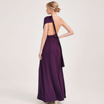 Dark Purple Infinity Wrap Dresses NZ Bridal Convertible Bridesmaid Dress One Dress Endless possibilities