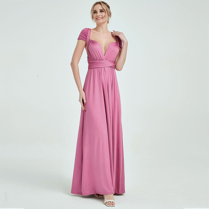 Dusty Rose Infinity Wrap Dresses NZ Bridal Convertible Bridesmaid Dress One Dress Endless possibilities