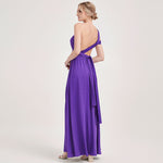 Grape  Wrap-around Convertible Beach Wedding Bridesmaid Dresses