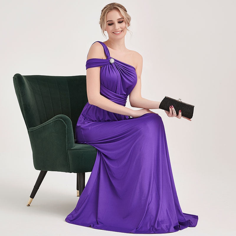 OwlFay Women's Gradient Convertible Maxi Dress – Multi-Way Wrap Long Dress For Wedding, Party, Beach