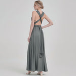 Grey Multi Convertible Versatile Wedding Bridesmaid Dresses