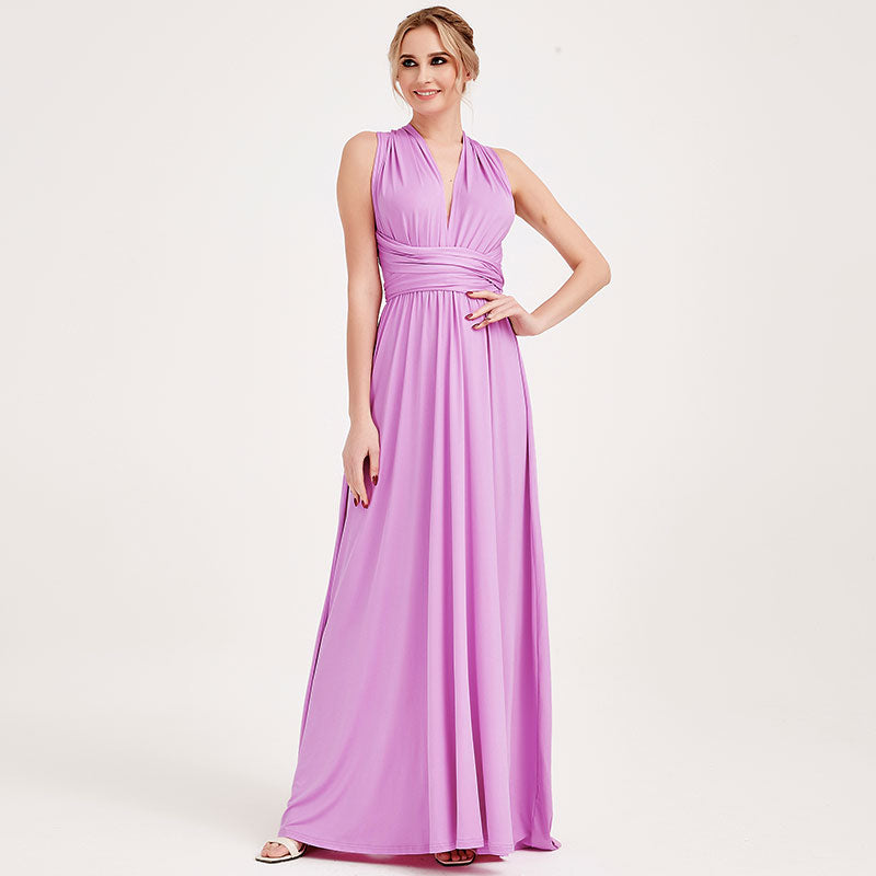 Lilac Gown Infinity Wrap Dresses NZ Bridal Convertible Bridesmaid Dress One Dress Endless possibilities