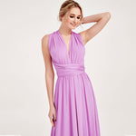 Lilac Gown Infinity Wrap Dresses NZ Bridal Convertible Bridesmaid Dress One Dress Endless possibilities