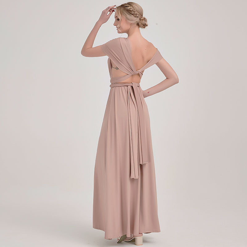 [Final Sale]Taupe Infinity Bridesmaid Dress - Lucia from NZ Bridal