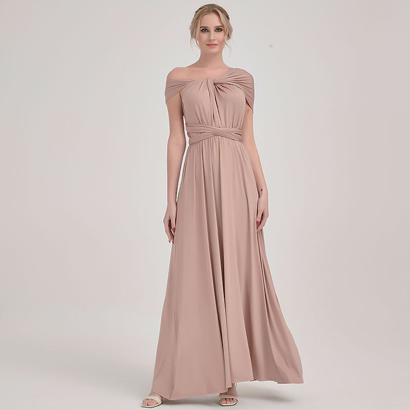 Mocca Gown Infinity Wrap Dresses NZ Bridal Convertible Bridesmaid Dress One Dress Endless possibilities