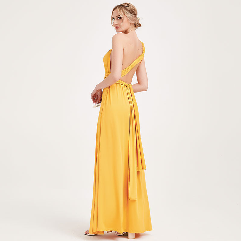 [Final Sale]Mustard Yellow Infinity Bridesmaid Dress - Lucia from NZ Bridal