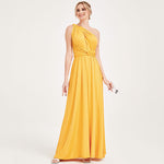 Mustard Yellow Gown Infinity Wrap Dresses NZ Bridal Convertible Bridesmaid Dress One Dress Endless possibilities