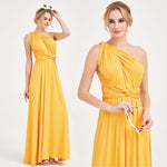 Mustard Yellow Infinity Gown Ready to Ship