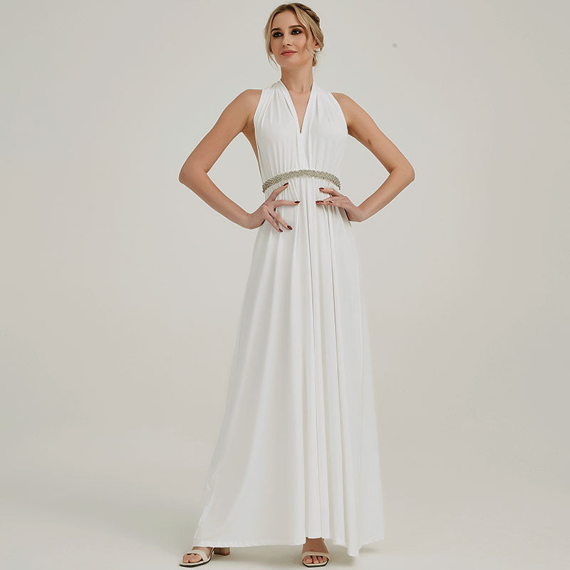 Off White Infinity Wrap Dresses NZ Bridal Convertible Bridesmaid Dress One Dress Endless possibilities