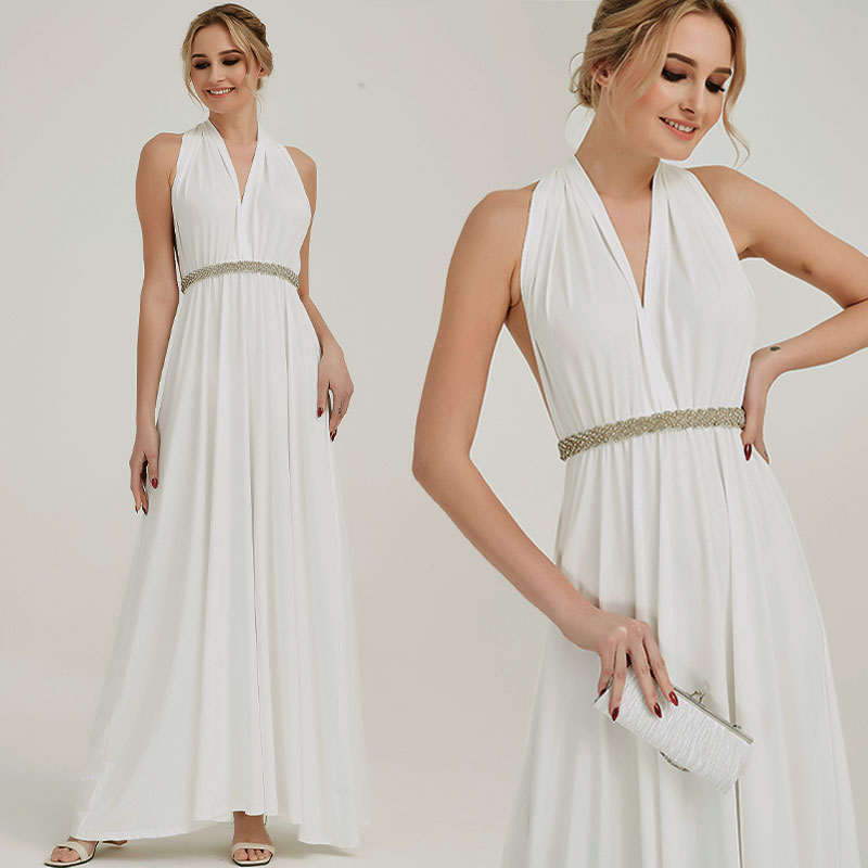 Off White Infinity Wrap Dresses NZ Bridal Convertible Bridesmaid Dress One Dress Endless possibilities