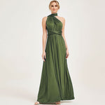 Olive Green Endless Ways Convertible Beach Wedding Bridesmaid Dresses