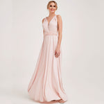 Pale Rose Endless Ways Convertible Beach Wedding Bridesmaid Dresses