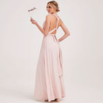 Pale Rose Endless Ways Convertible Beach Wedding Bridesmaid Dresses