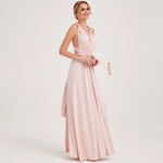 Pale Rose Gown Infinity Wrap Dresses NZ Bridal Convertible Bridesmaid Dress One Dress Endless possibilities