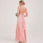 Pink Infinity Wrap Bridesmaid Dresses Endless Way Convertible Maxi Dress