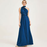 Prussian Blue Infinity Wrap Bridesmaid Dresses Endless Way Convertible Maxi Dress
