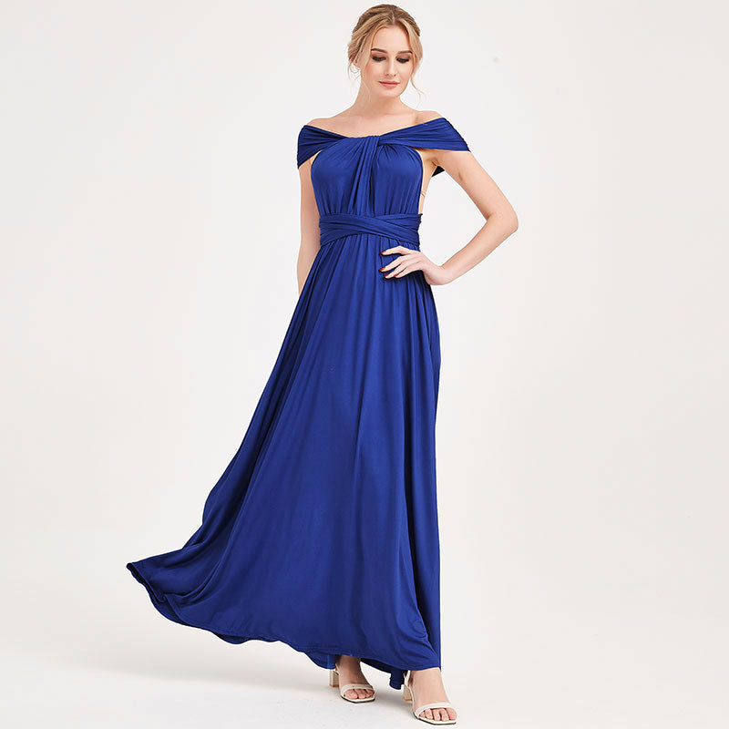 [Final Sale] Royal Blue Infinity Wrap Maxi Bridesmaid Dress – NZ Bridal