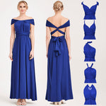 [Final Sale] Royal Blue Infinity Wrap Maxi Bridesmaid Dress