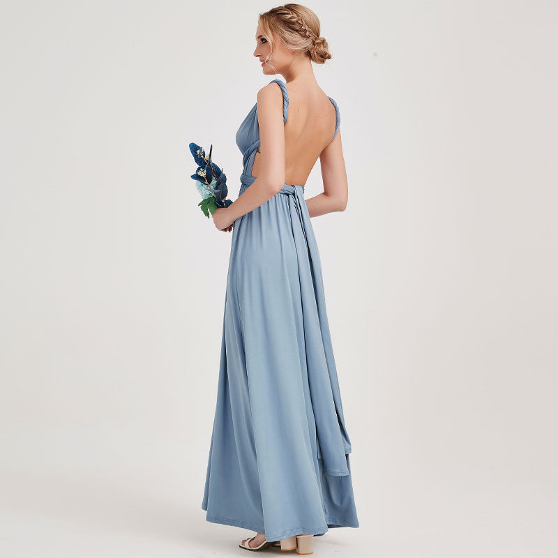 [Final Sale]Slate Blue Infinity Bridesmaid Dress - Lucia from NZ Bridal