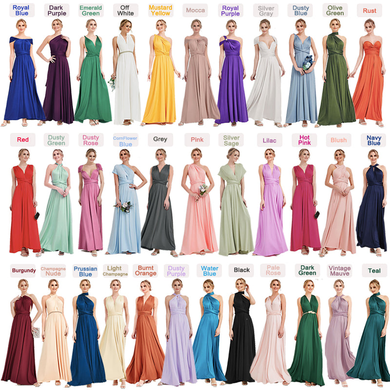 [Final Sale] Blush Infinity Wrap Bridesmaid Convertible Dress