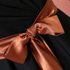 Plus Size MIDI Little Black Wrap Evening Dress NZ Bridal