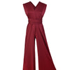 [Final Sale] Wide-Leg Infinity Jumpsuit Twist Wrap Convertible Bridesmaid Romper