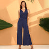 [Final Sale] Wide-Leg Infinity Jumpsuit Twist Wrap Convertible Bridesmaid Romper