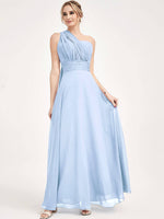 Cornflower blue CONVERTIBLE Chiffon Bridesmaid Dress