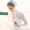 Romantic Tulle Wedding Bridal Lace Veil with Pearls