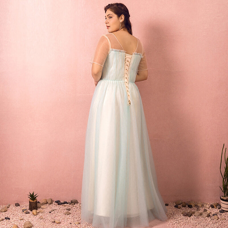 Plus Size Blue Evening Dress NZ Bridal