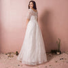 [Plus Size] Illusion Sweetheart Over Lace Wedding Dress