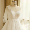 Plus Size Empire Lace V Neck Wedding Bridal Dress