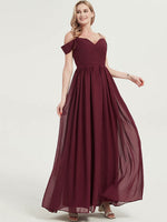 cold-shoulder Pleated Bridesmaid Dress Ellen